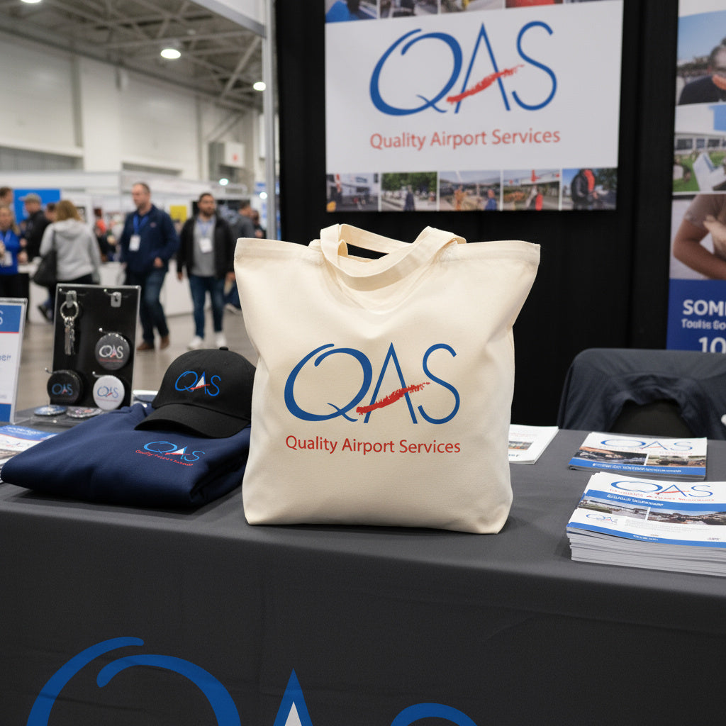 תיק כנסים וקניות ממותג - כותנה