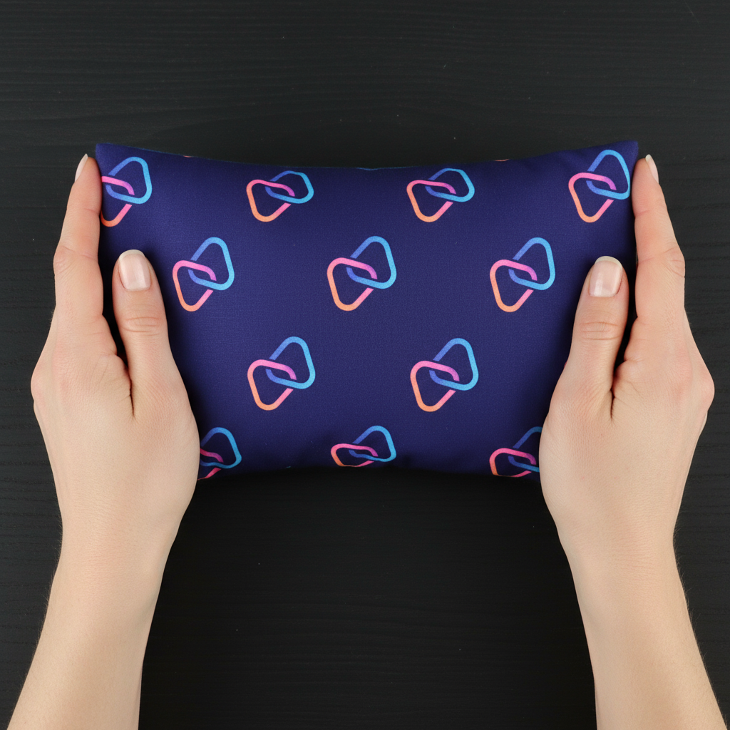 כרית חימום ממותגת בהדפסה מלאה (all over print)