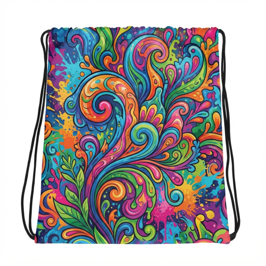 תיק גב שרוכים בהדפסה מלאה