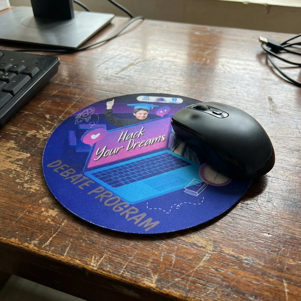 משטח פד לעכבר עגול ממותג