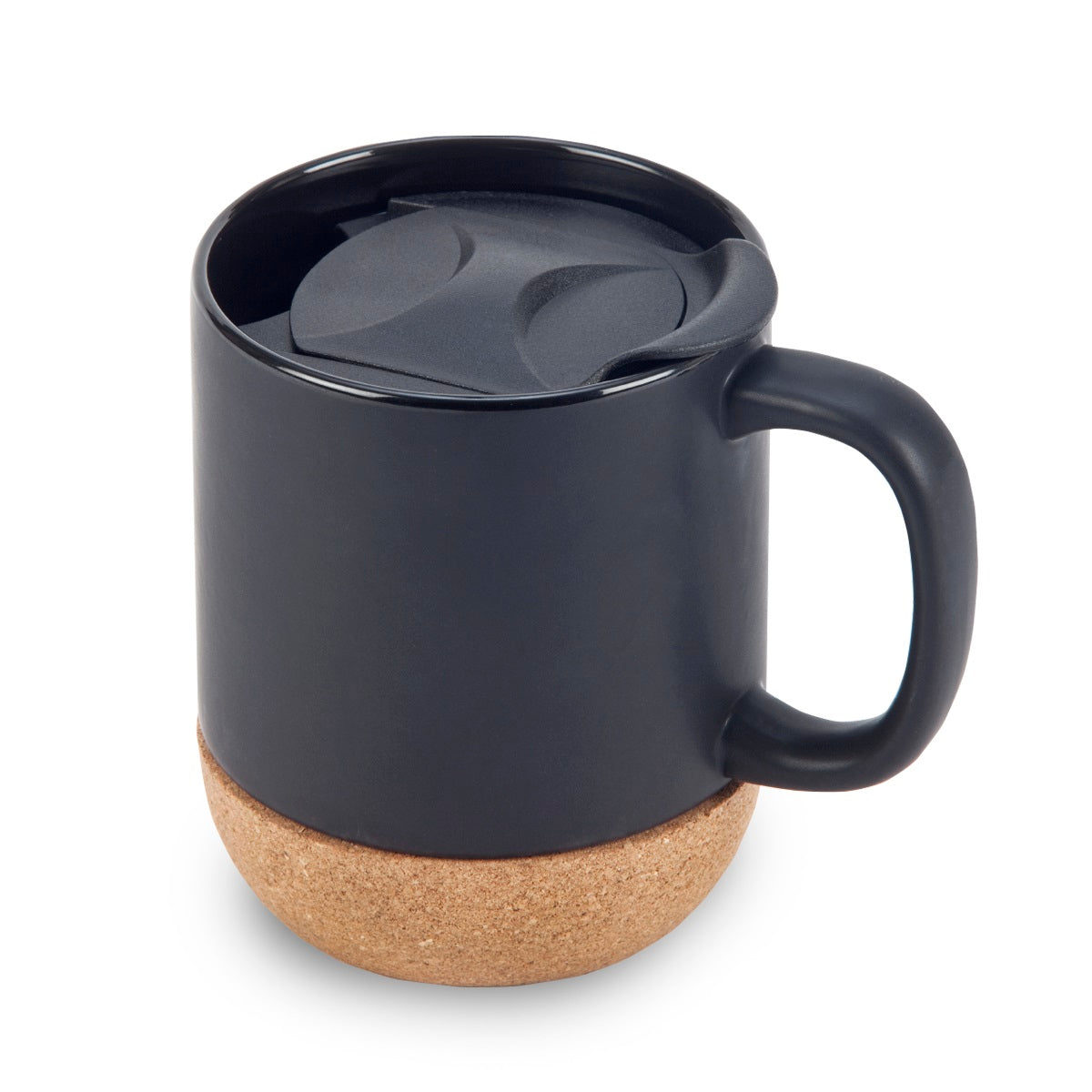 ספל ממותג עם מכסה – מוקה