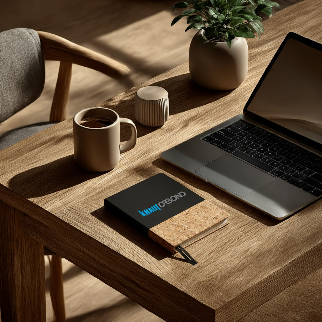 מחברת ממותגת כריכת PU ושעם