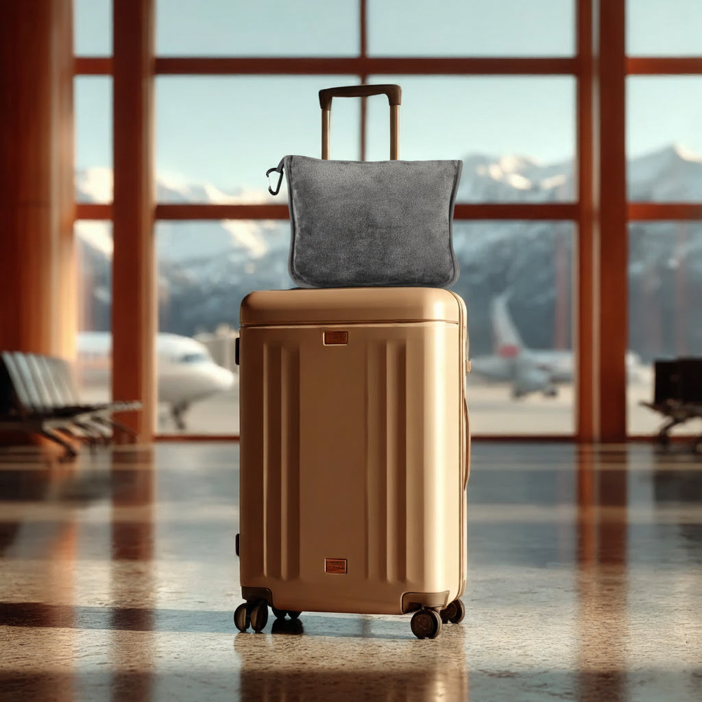 כרית נסיעות – שמיכת פלנל מפנקת