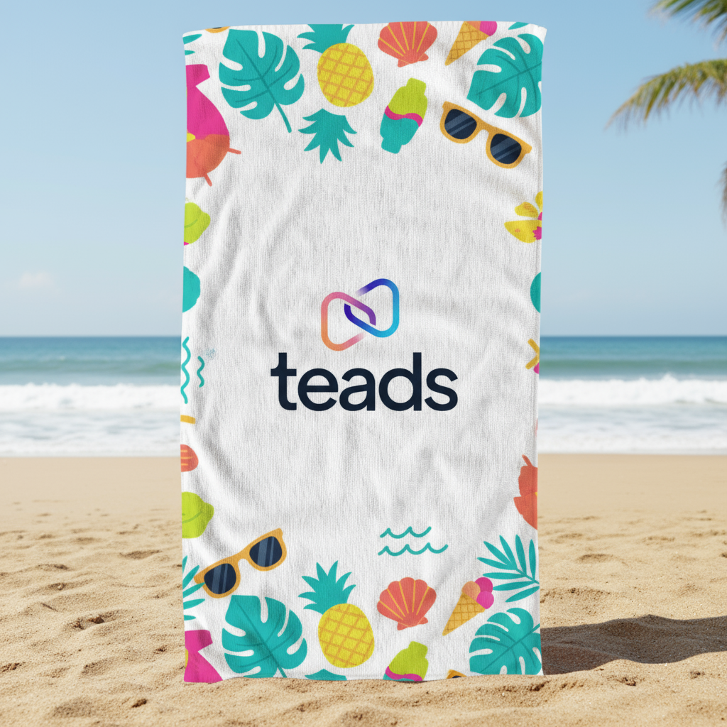 מגבת פוליאסטר ממותגת בעיצוב אישי