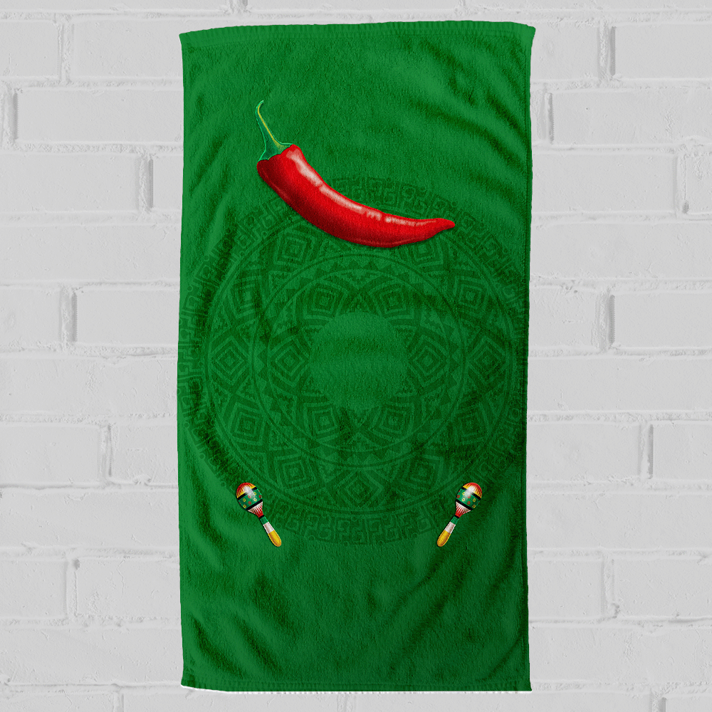 מגבת כותנה עבה היפואלרגנית בהדפסה אישית