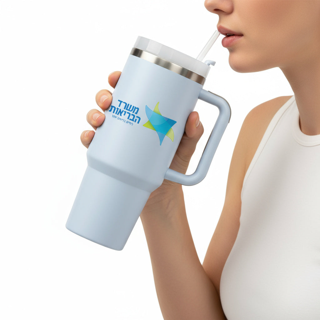 כוס שתיה תרמי ממותגת - ויקטוריה