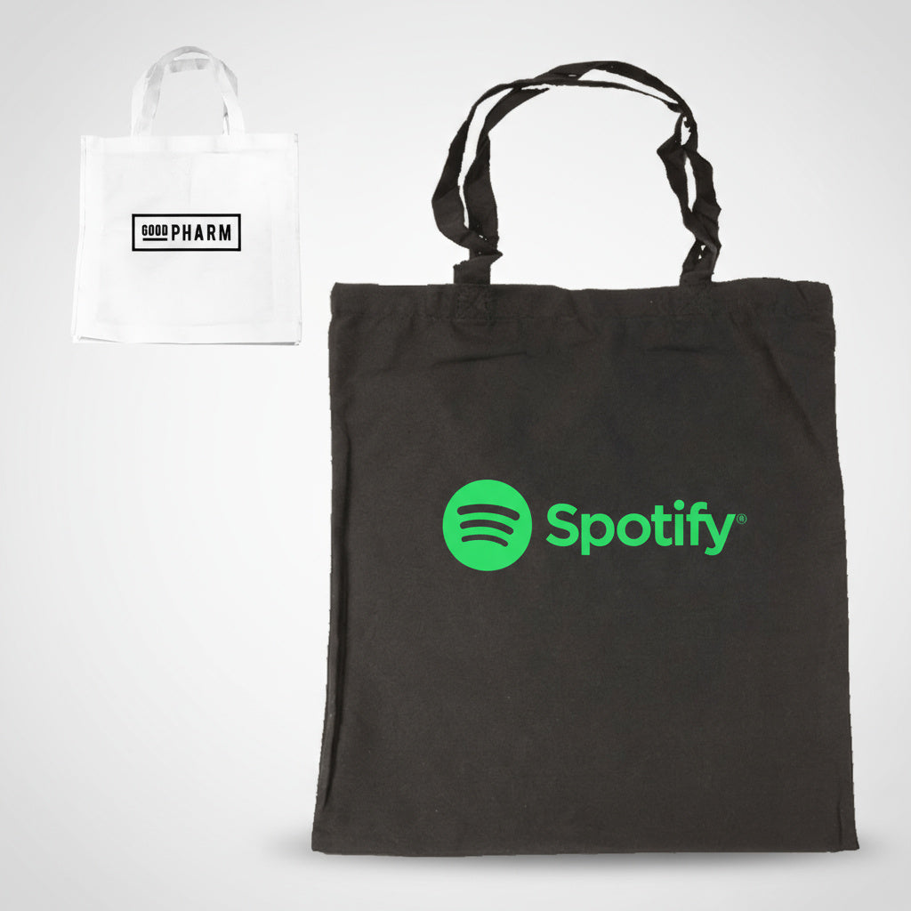 תיק לכנסים ממותג - כותנה שחור